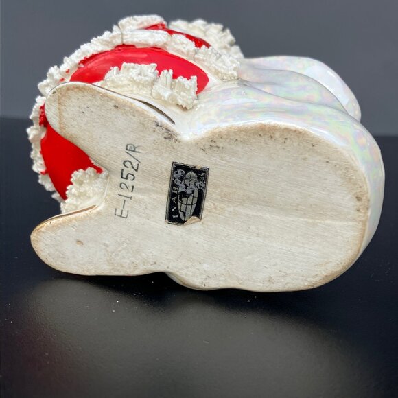 Inarco Small Spaghetti Trim Santa Planter E-1252/R - Picture 12 of 14